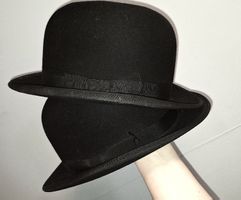 🎩🎩2x antike Melonen-Hüte,Gr.55  Ostka Luzern !