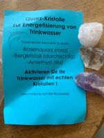 Quarz-Kristalle Set zur Energetisierung von Trinkwasser!