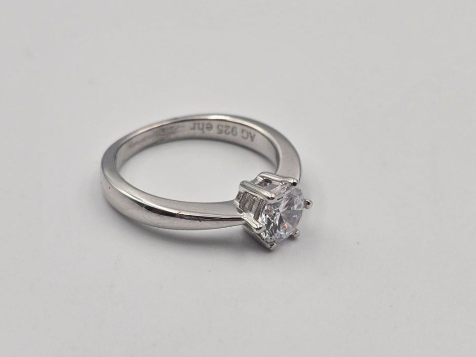 Anelli: Ring Silber 925 Zirkonia Gr. 52 – Nuovo e nell'imballaggio originale da Zug venduto da gold.schmuck 2
