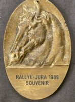 Jura Rallye 1989 Souvenir Plaquette Pferde Cheval