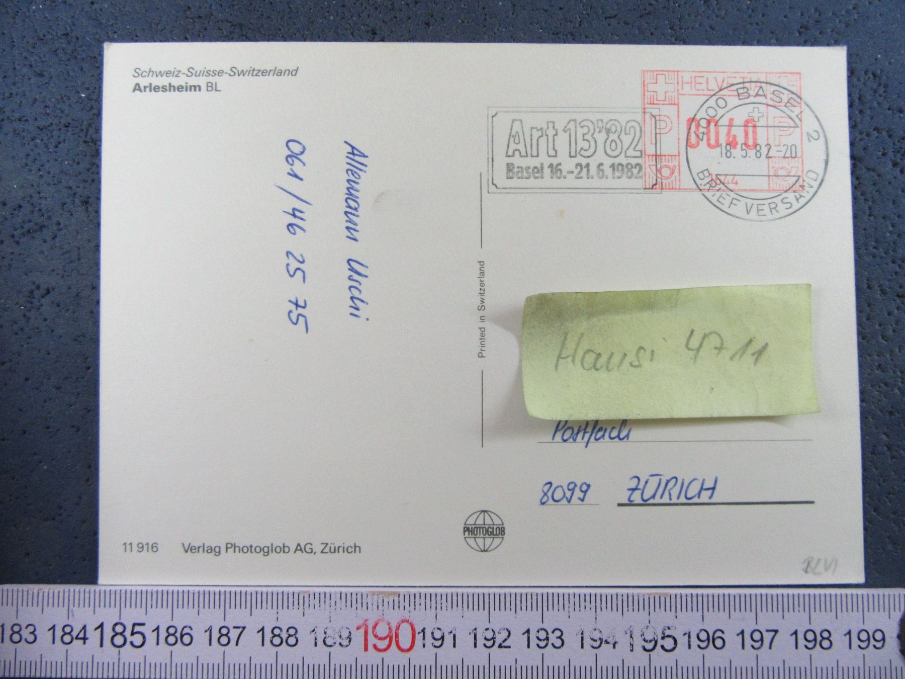 Cartoline postali: ARLESHEIM BL AK 1982 – Usato da Ettingen venduto da Hausi4711 1