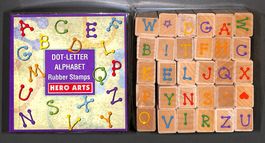 ABC....Buchstaben Alphabet Stempel HERO ARTS (8 x 8cm) NEU