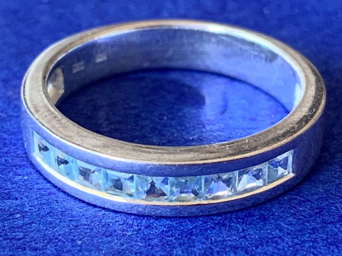 Anelli: Silberring Hellblauer Zauberring (57) – Usato da Laufen venduto da belleskulptur 2