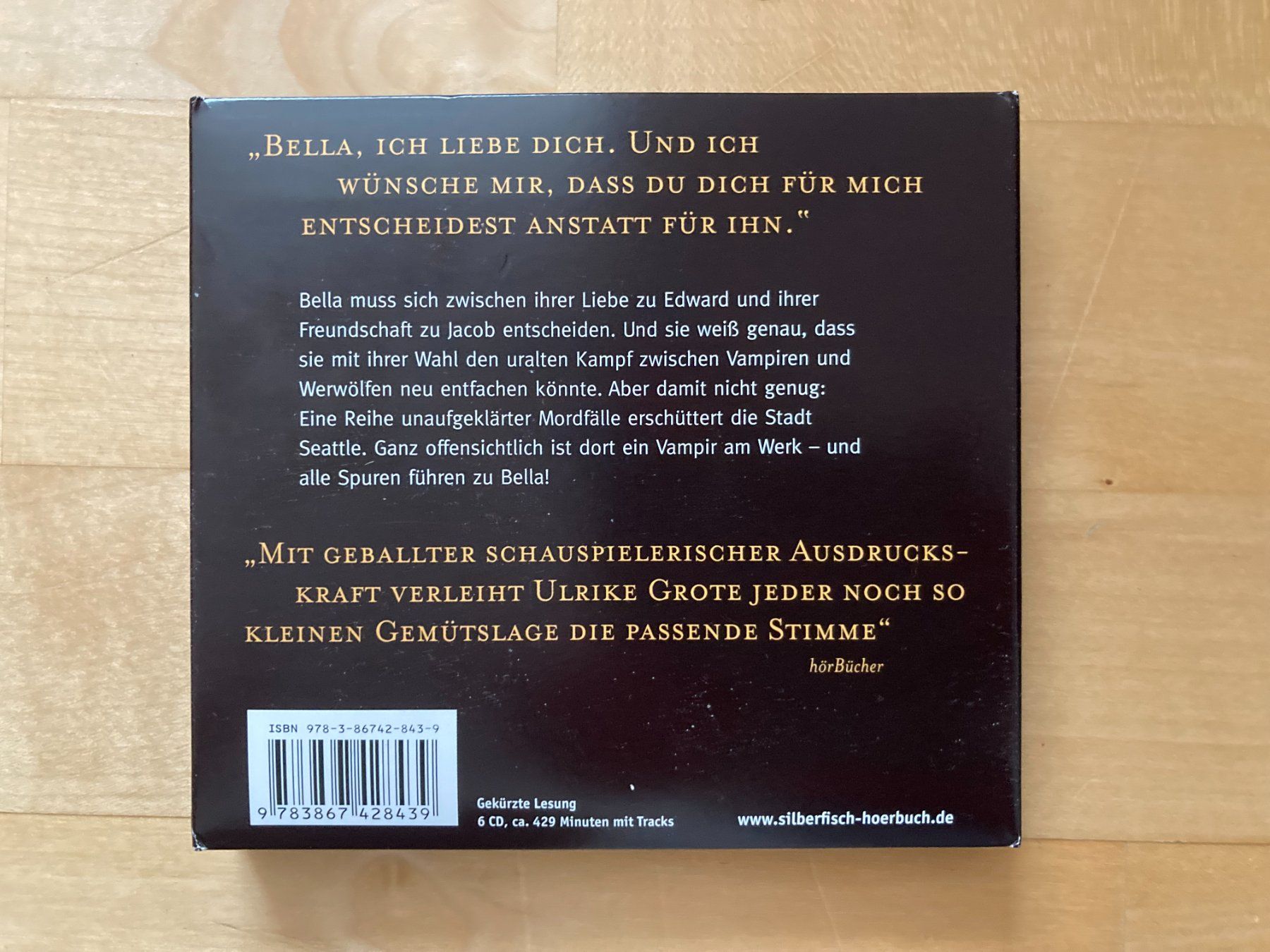 Audiolibri: Hörbuch Stephenie Meyer: eclipse  Biss zum Abendrot  6 CD's – Usato da Subingen venduto da ArtBead 1