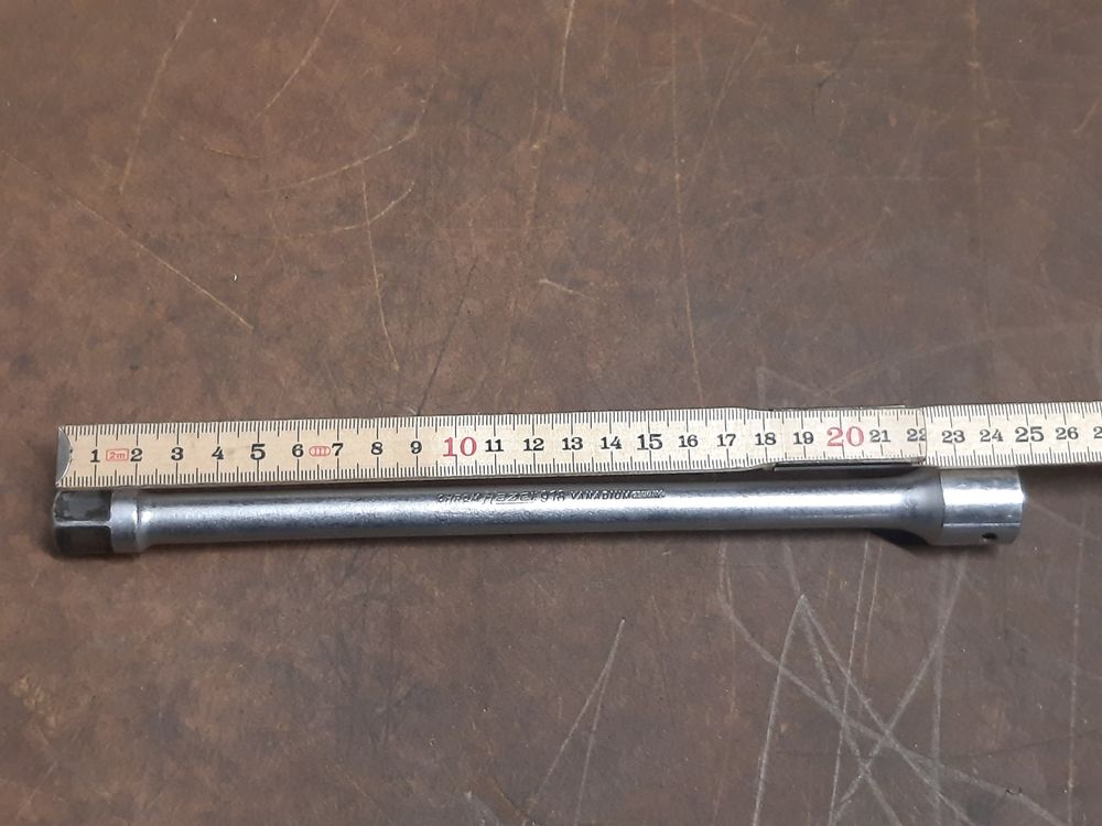 Hazet Verlängerung 25 Mm, 1 Zoll – Verchromt, 200 Mm Lang, Made In Germany