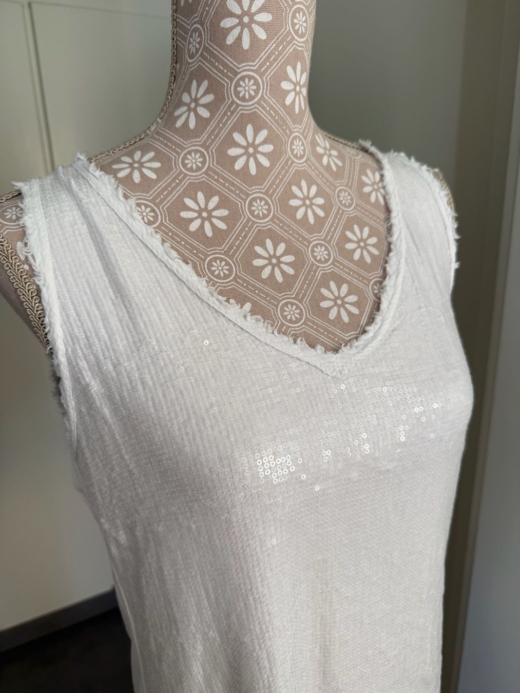 T-shirt: Sa'Sa - Top avec sequins  - M – Usato da Sion venduto da accroshoes 3