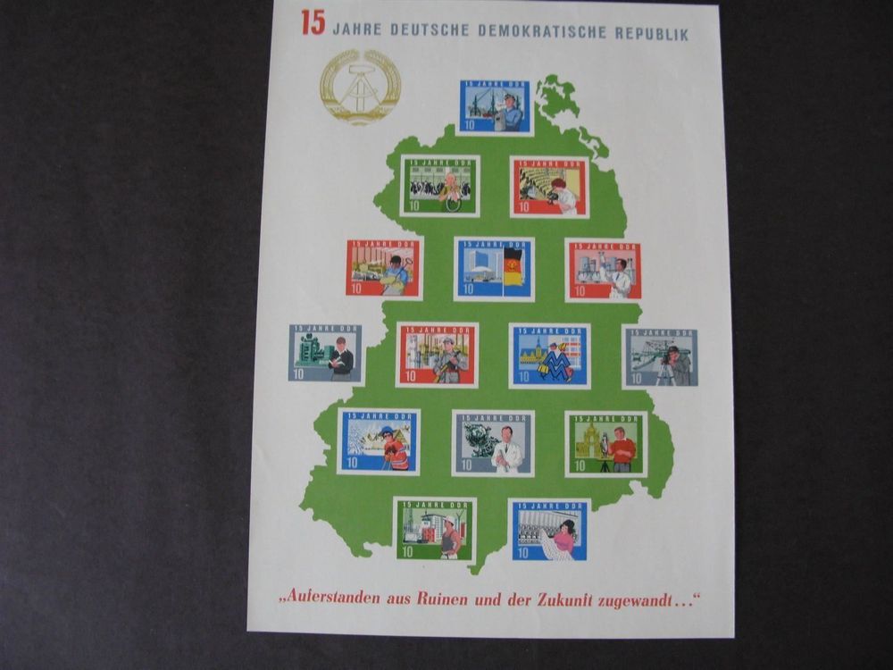 DDR 1964 15 Jahre DDR Block ** (Gebraucht) in Wil SG für CHF 12 – mit ...