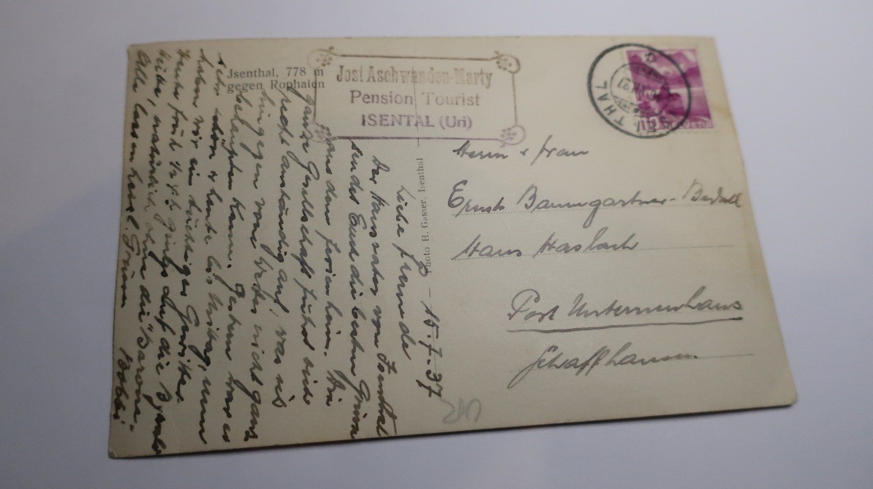 Cartoline postali: Isenthal gegen Rophaien   1937 – Usato da Cormoret venduto da Pascalll2001 5