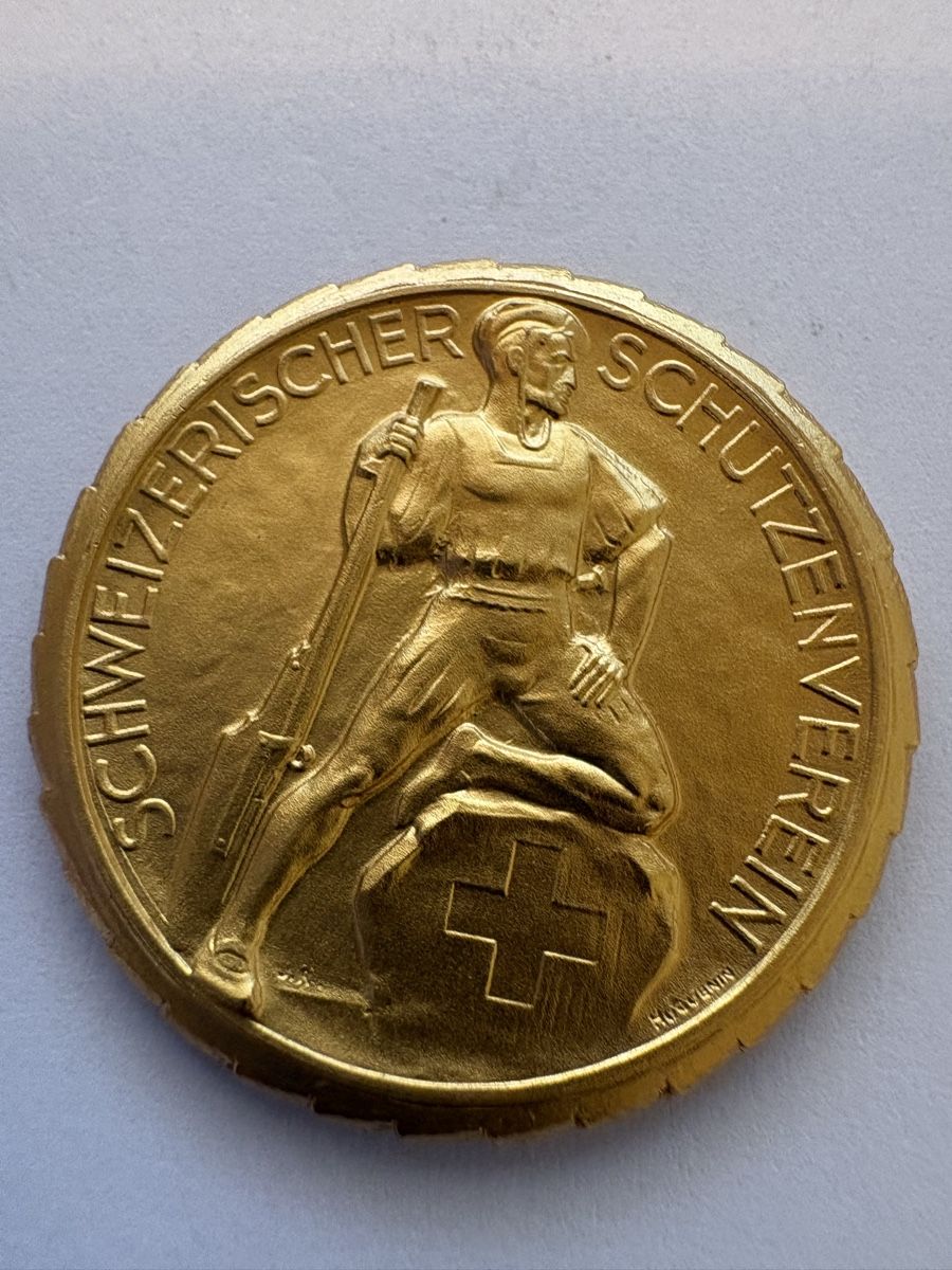 Medaillen: Hans Herren 925 vergoldet  – Gebraucht aus Murten von Tzaugg 4