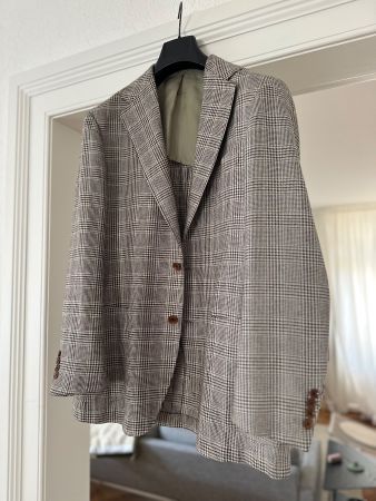 Ring Jacket Gr. 52 (EUR 50; Wolle/Seide Lanifico di Pray)