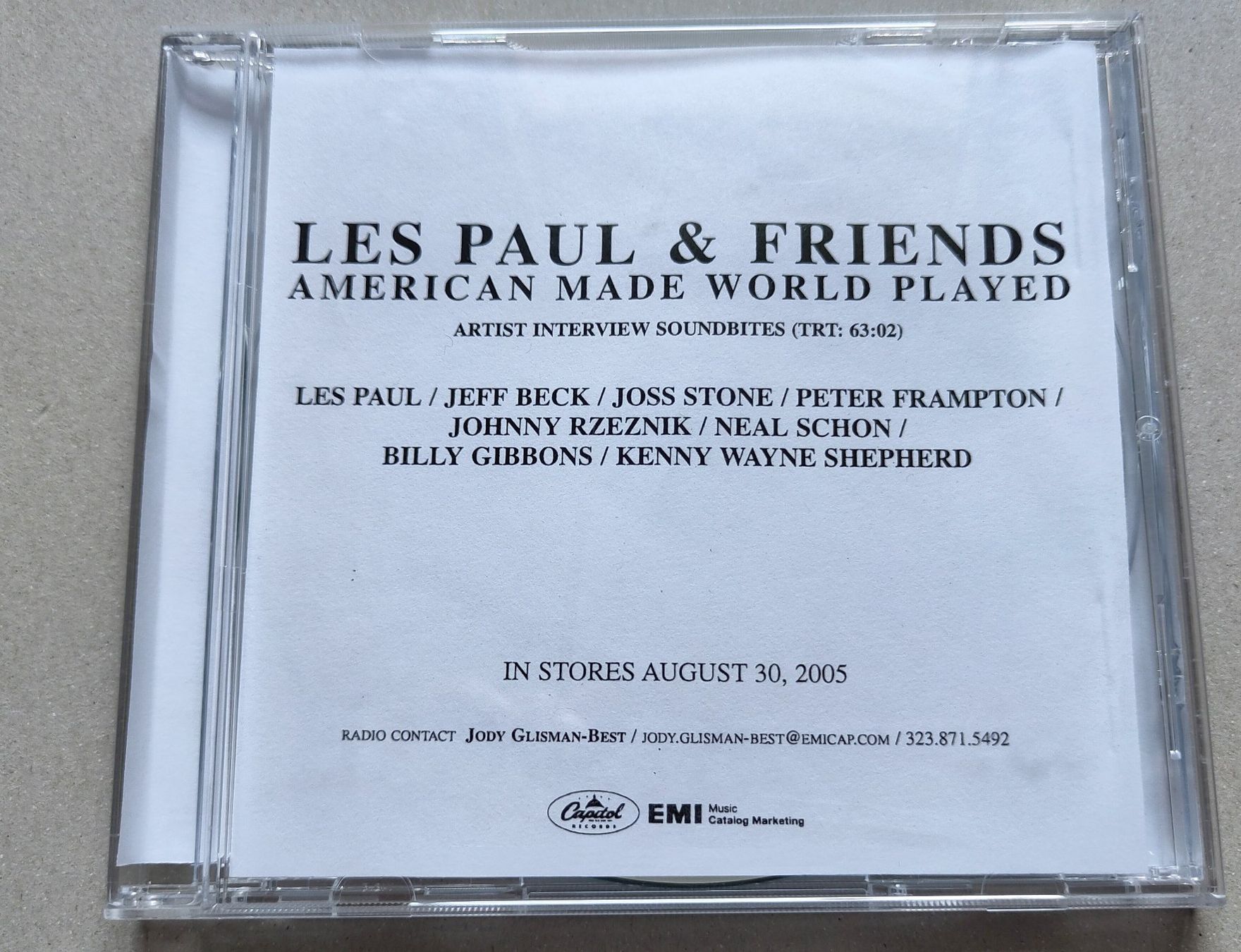 CD: Seltene Interview CD mit Les Paul & Friends von 2005 – Usato da Schaffhausen venduto da RolfMeister