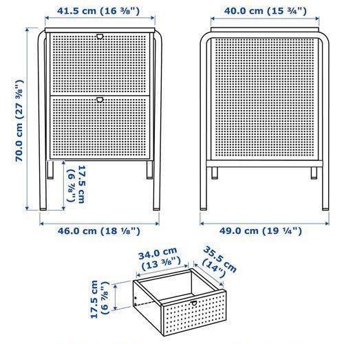 Ikea Comodini: IKEA Nikkeby Nachttisch – Usato da St. Gallen venduto da protopapi 5