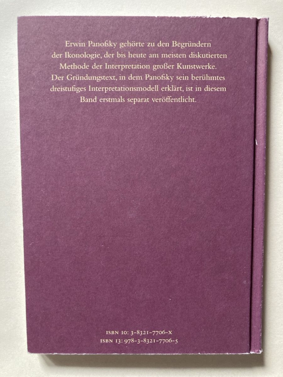 Libri: Erwin Panofsky - Ikonographie & Ikonologie – Usato da Zürich venduto da 000rk 1