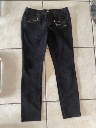 Pantalon Noir Velours Côtelé Esprit