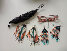 schöner Perlelischmuck neu