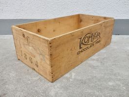 alte Holzkiste Kiste KOHLER CHOCOLATS FINS