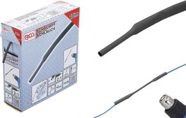 Schrumpfschlauch-Box, Schwarz, Ø 2.5 mm, 10 meter