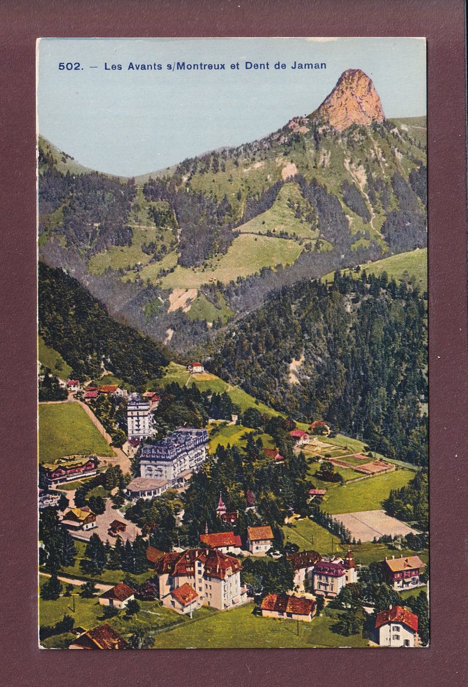 Ansichtskarten: LES AVANTS - Dent de Jaman – Gebraucht aus Pully von nicecards