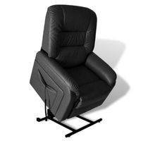 TV-Relaxsessel Schwarz Kunstleder