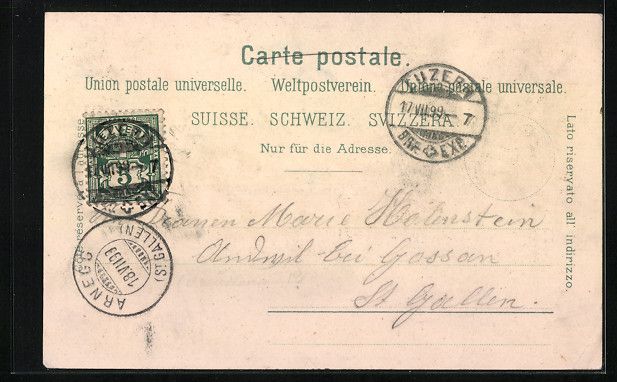 Cartes postales: Litho Luzern, Teilansicht vom Gütsch, M – D'occasion à Berlin par bartko-reher 1