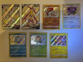 7 Shiny Pokemon Karten (Orginal)