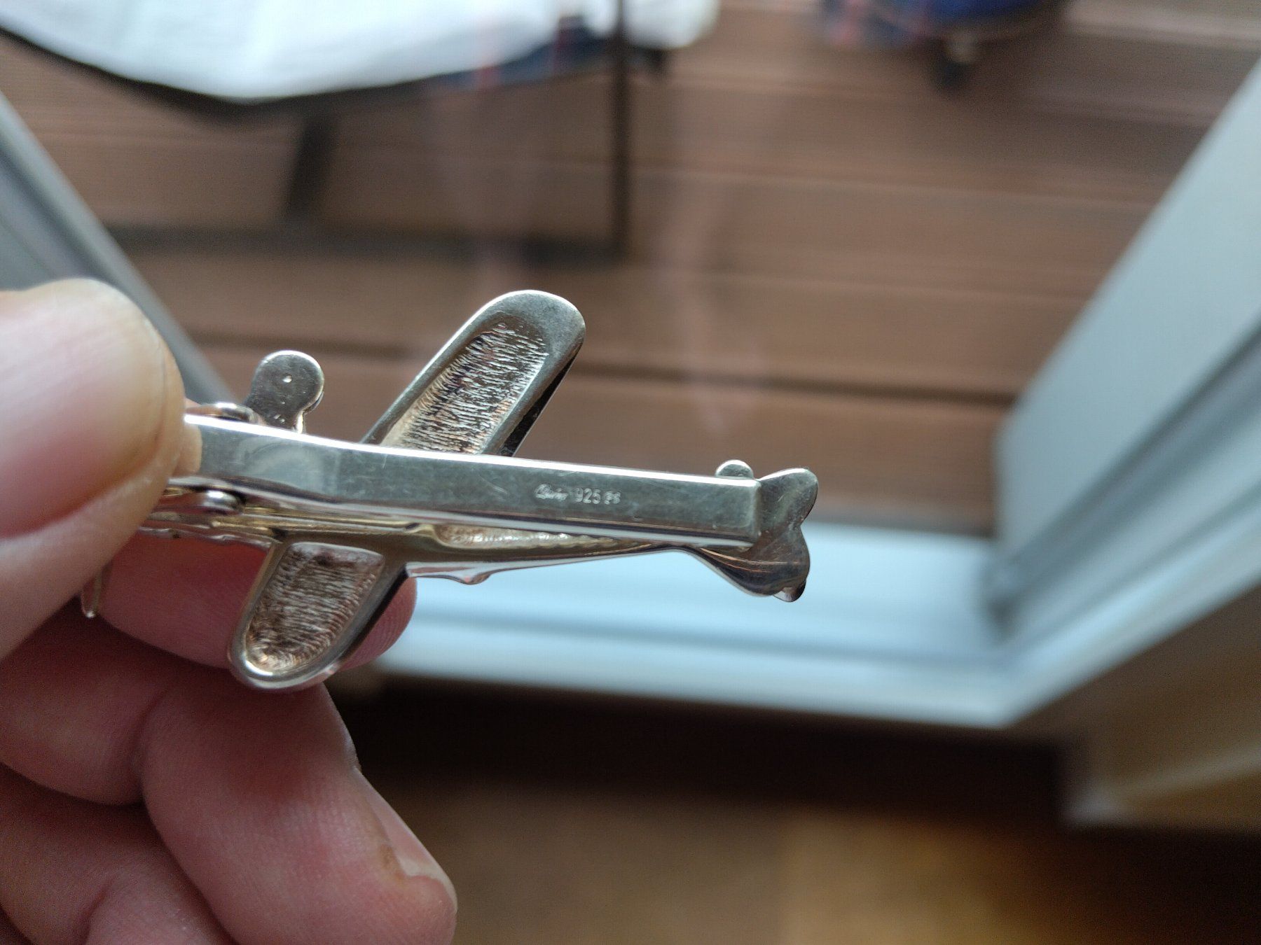 Broschen & Nadeln: Krawattennadel Flugzeug, Silber ca. 16gr 925 – Gebraucht aus Zürich von dschwab3