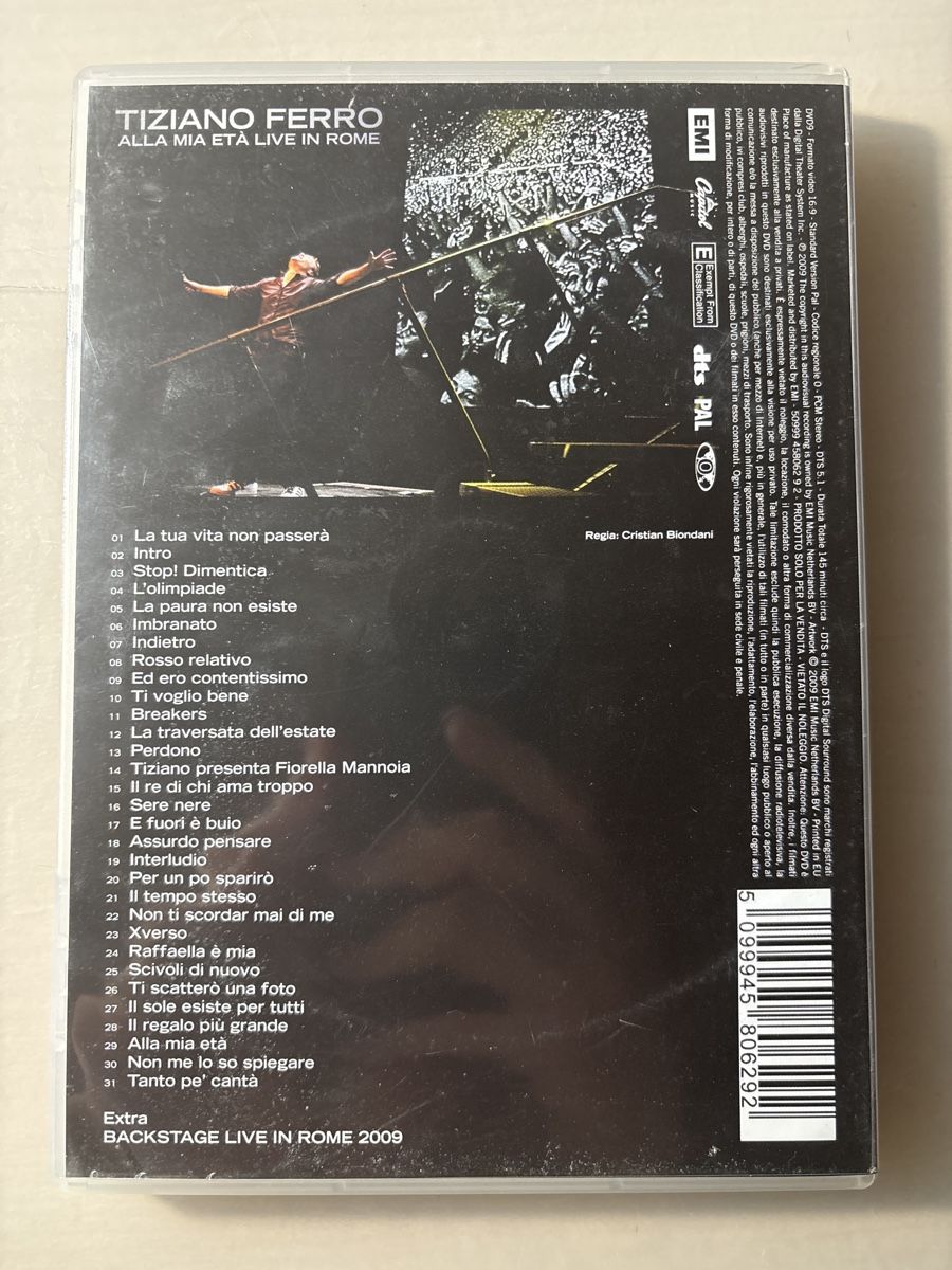 Tutti i DVDs: Tiziano Ferro – Usato da Ruswil venduto da Slivio_ 1