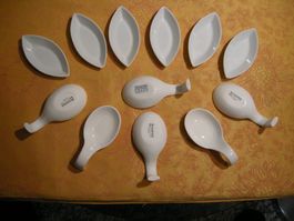 12 ARCROC PORCELAN APERO SCHÄLCHEN HORS D'EUVRE ECETERA, NEU