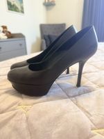 Sergio Rossi black leather pumps