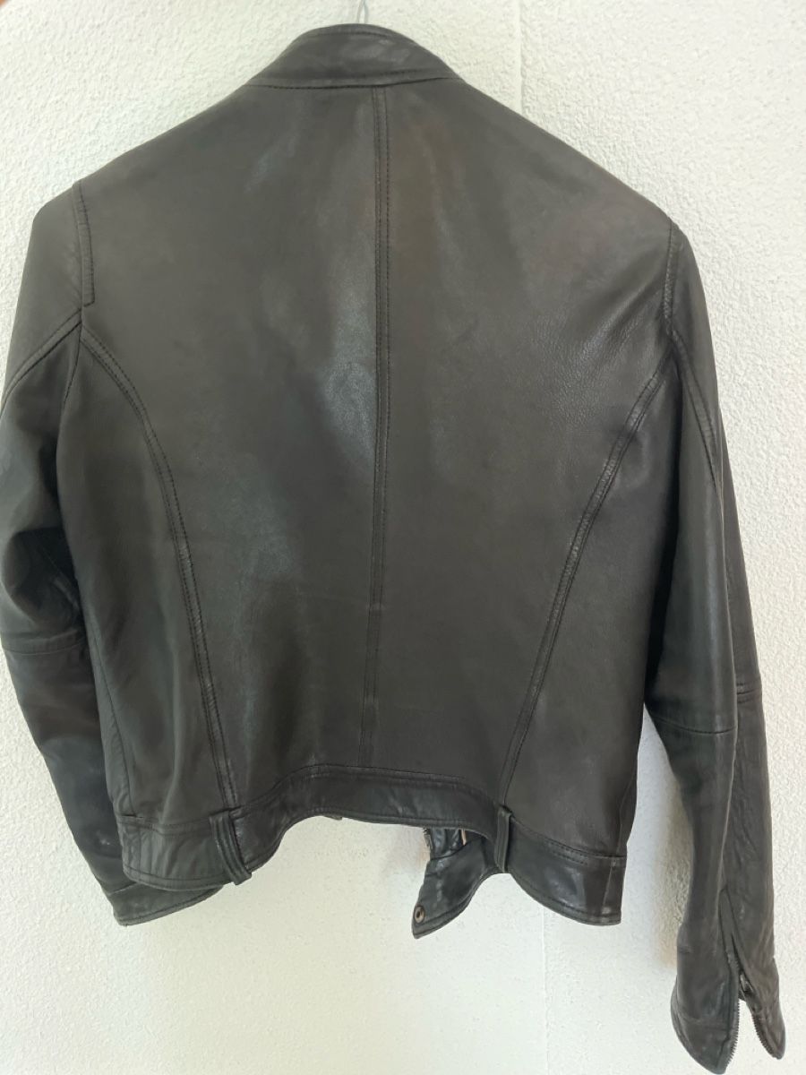 Massimo Dutti Giacche: Damen Lederjacke Massimo Dutti schwarz – Usato da Zürich venduto da barbe75 1