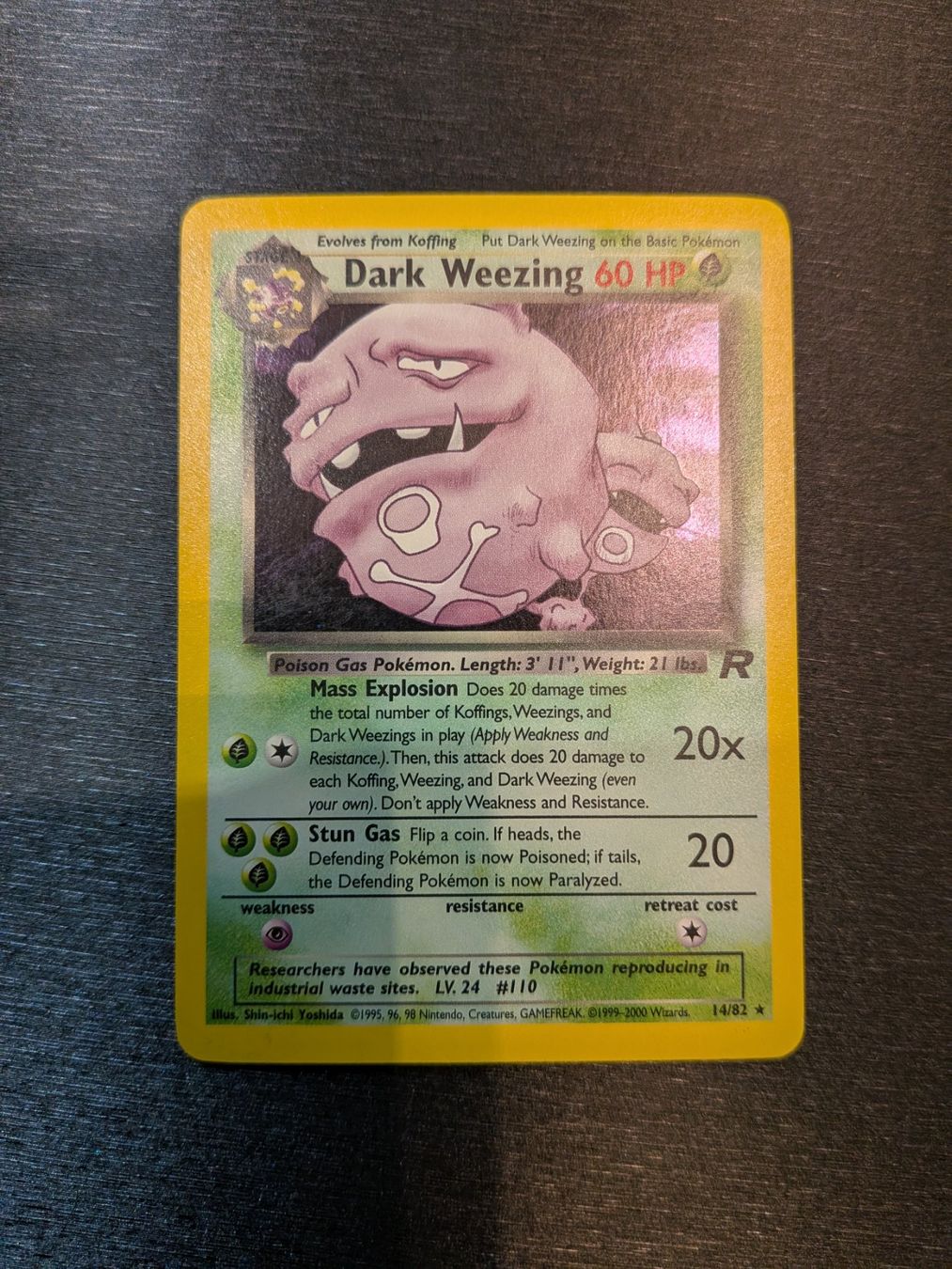 Pokémon Carte collezionabili: 2000 Team Rocket Dark Weezing Holo 14/82 Ab 1 – Usato da Paradiso venduto da Pkmn10