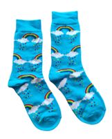 Socken Regenbogen / Rainbow / Pride / Wolken / Clouds