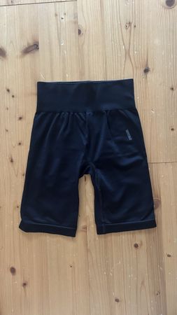 Gymshark Vital Seamless Radlerhose Schwarz, Gr. S