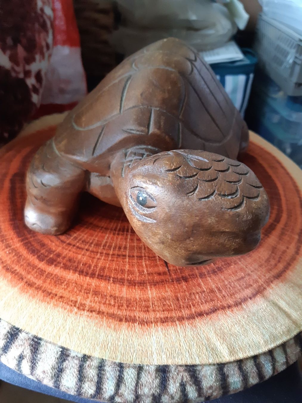 Sculture & Statue: TORTUE en bois – Usato da Genève venduto da dieudedieu 1