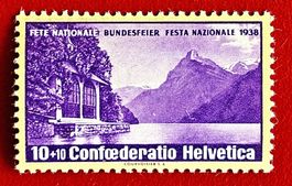 PRO PATRIA 1 TELLSKAPELLE 1938** POSTFRISCH