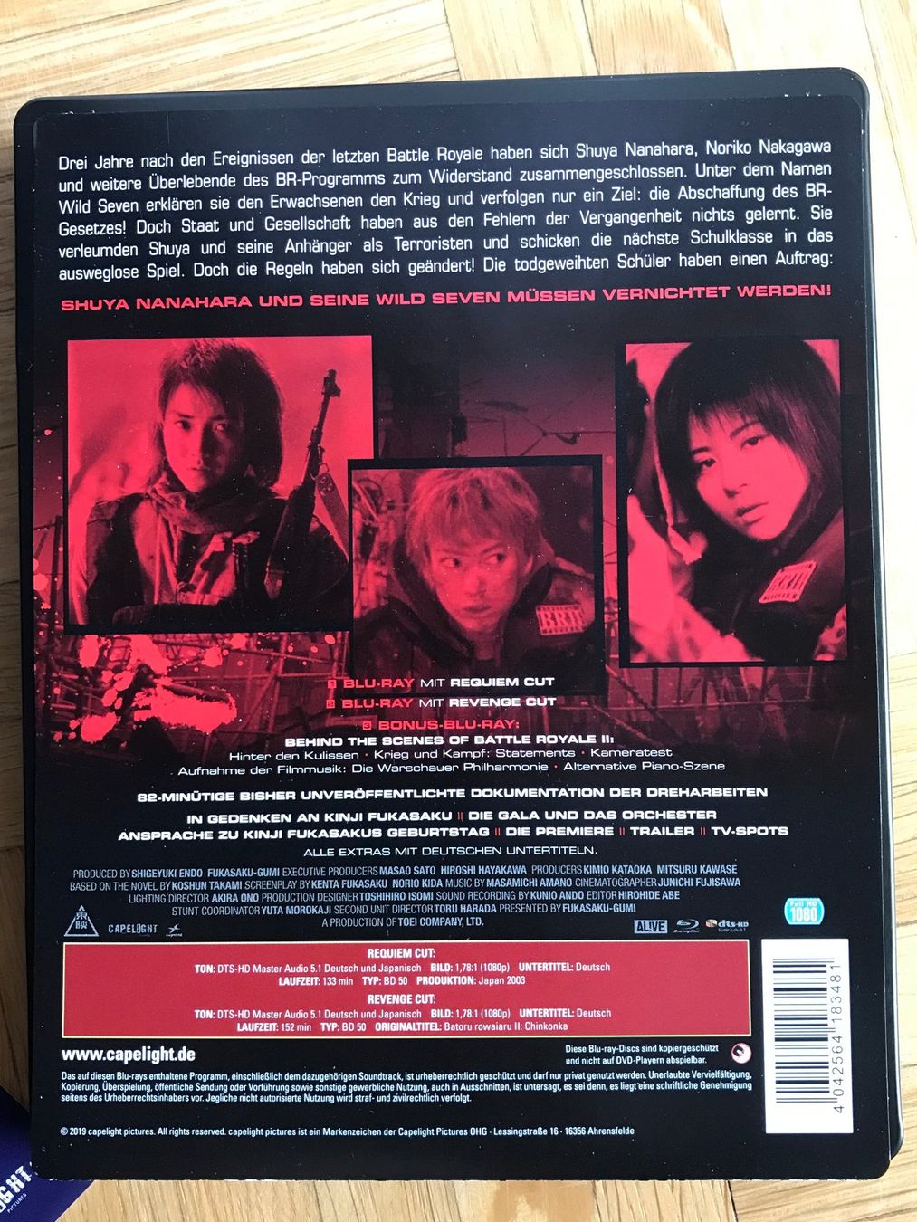 Alle DVDs: Battle Royale II - Steelbook - Blu-ray – Gebraucht aus Zürich von Malcom 4