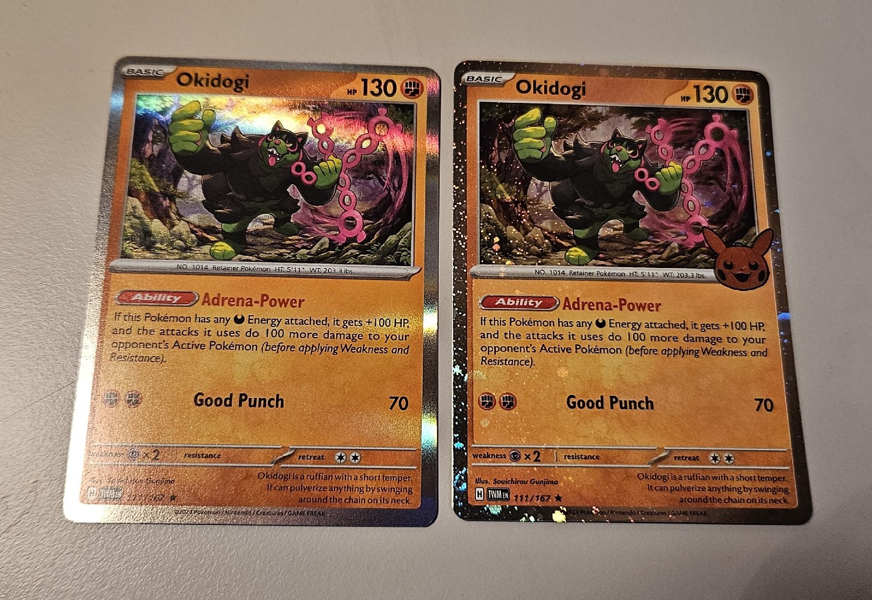 Pokémon Sammelbilder & Trading cards: Okidogi 111/167 x2 – Gebraucht aus Belp von Ginus85