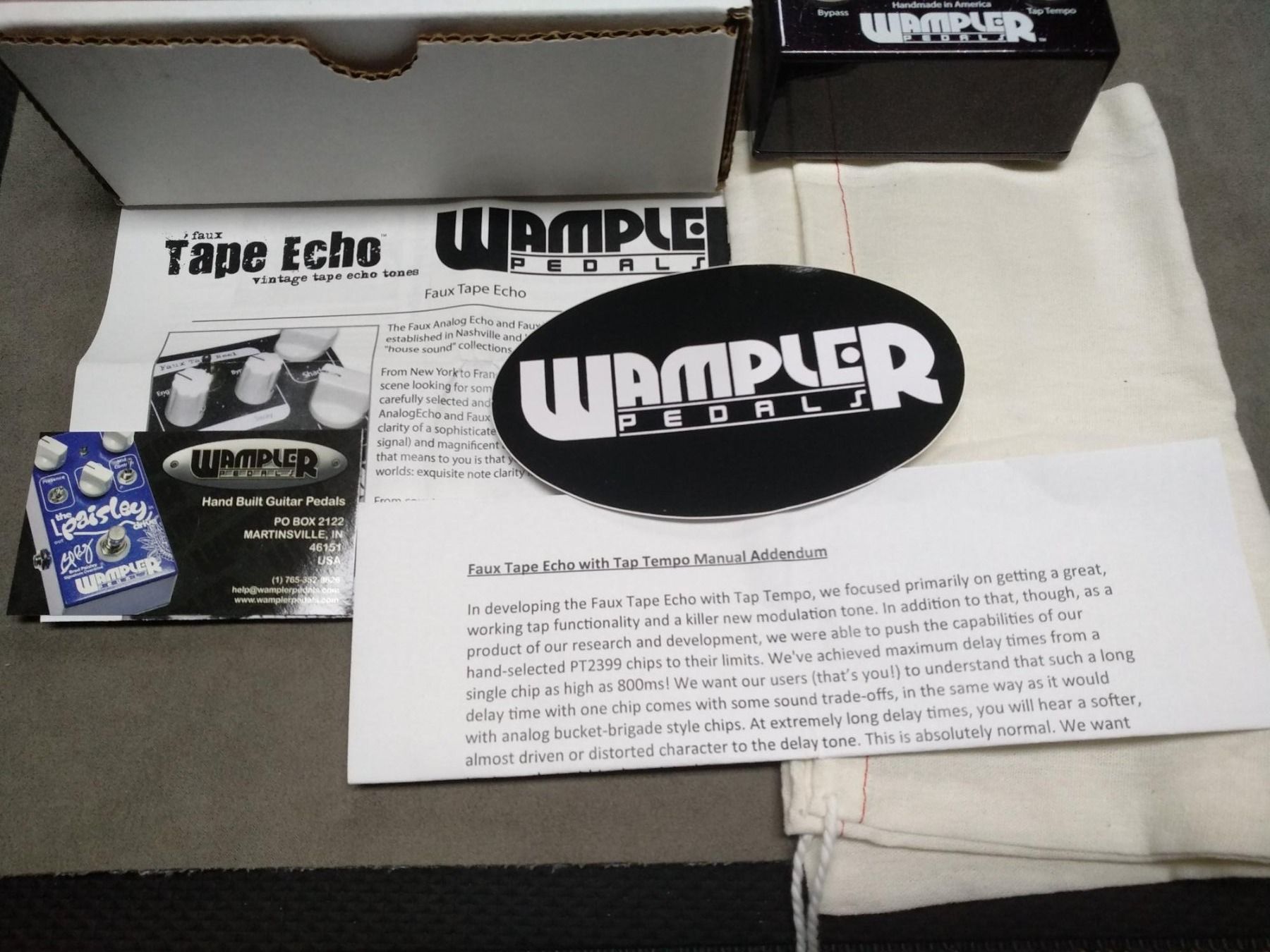 Wampler Instruments de musique: Wampler Faux Tape Echo! TOP DELAY!! – Neuf (Voir description) à Cama par Superbayer 1