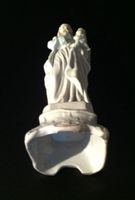 alte Porzellanfigur, "Josef mit Jesuskind"