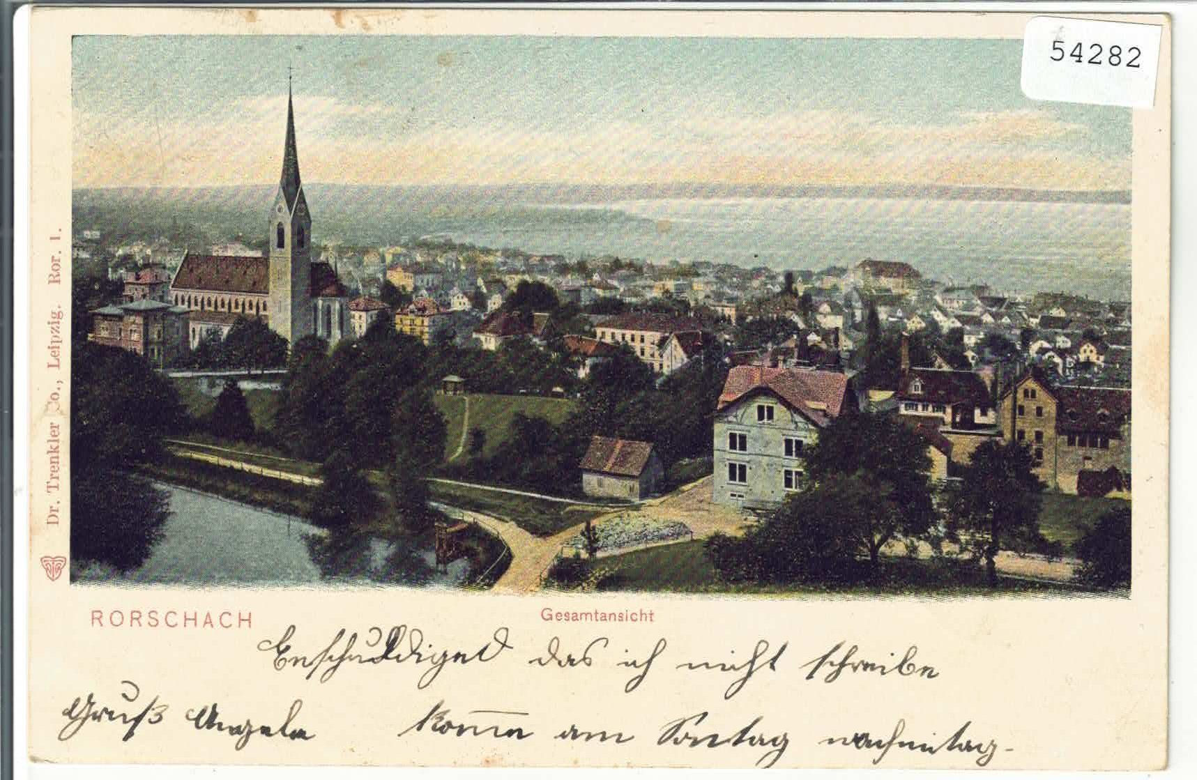 Cartoline postali: Rorschach - Generalansicht – Usato da Ettingen venduto da Kartenplanet