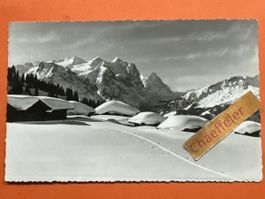 1945 Alte Ansichtskarte Mägisal, Hasliberg im Winter! Rar!
