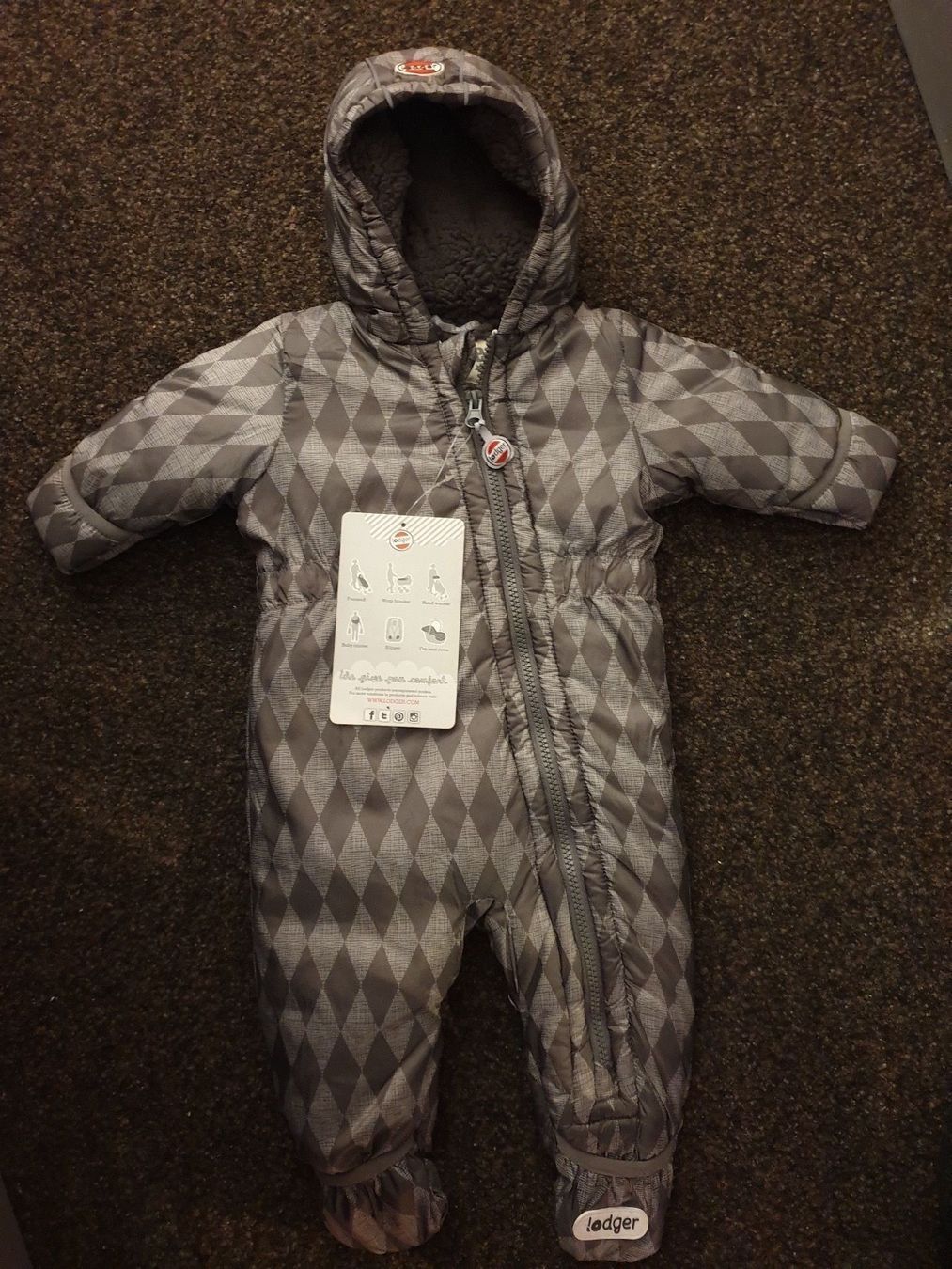 Maglioni & Felpe: LODGER BABY OVERALL COAL 6-12M / 74 – Nuovo e nell'imballaggio originale da Zürich venduto da LIQUIDATOR.CP