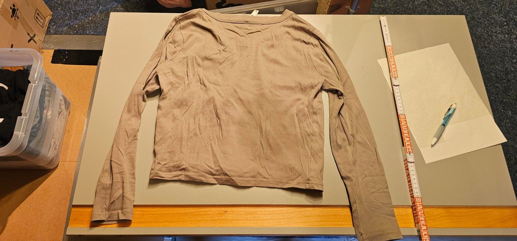 Maglioni & Felpe: Langarmshirt beige Grösse M Page One – Usato da Azmoos venduto da Jadejo 1