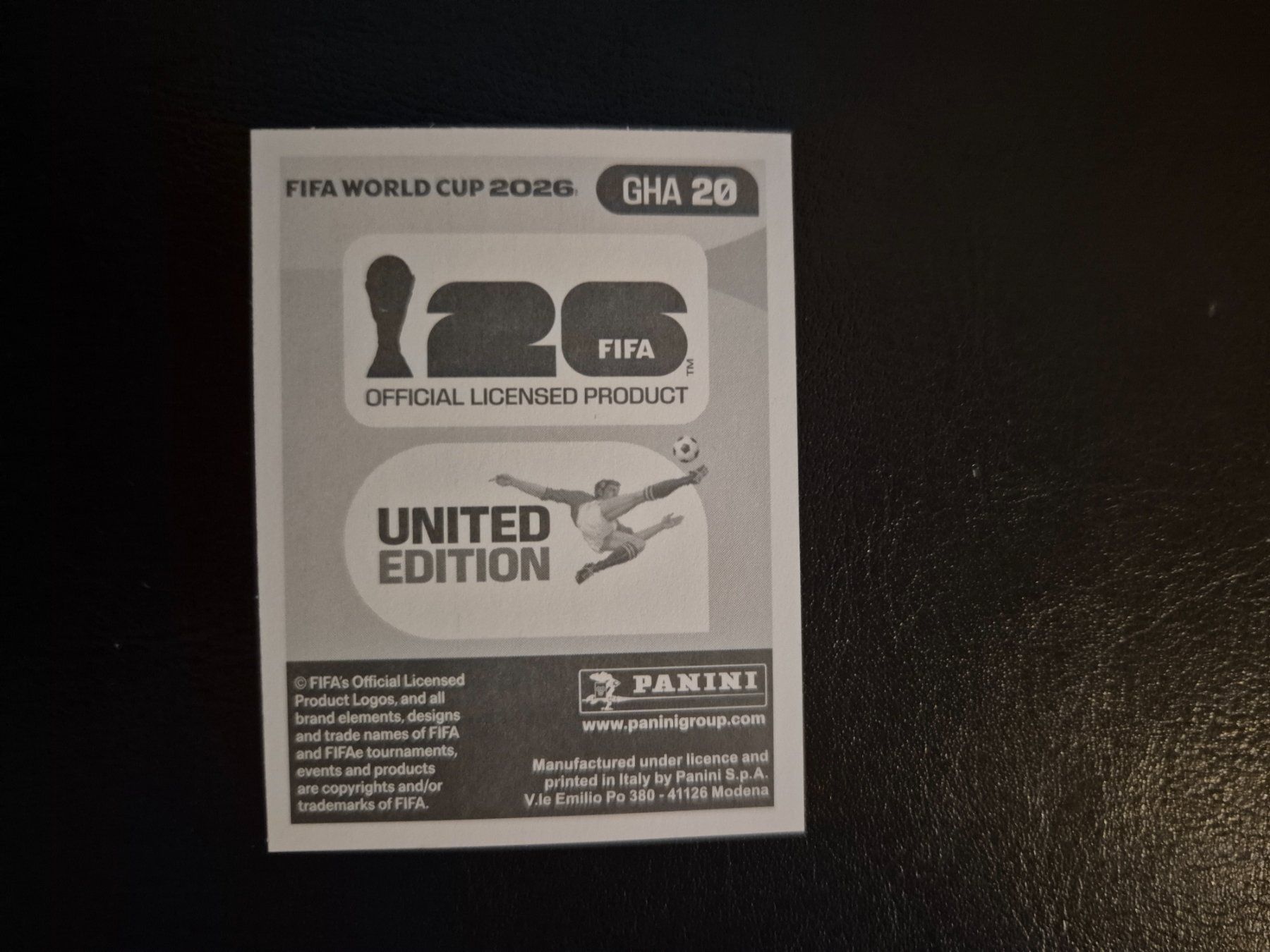 Panini Carte collezionabili: Panini WM 26 GHA 20 – Nuovo (secondo la descrizione) da Rorschacherberg venduto da AJ3108 1