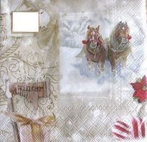Serviette christmas season (w501)