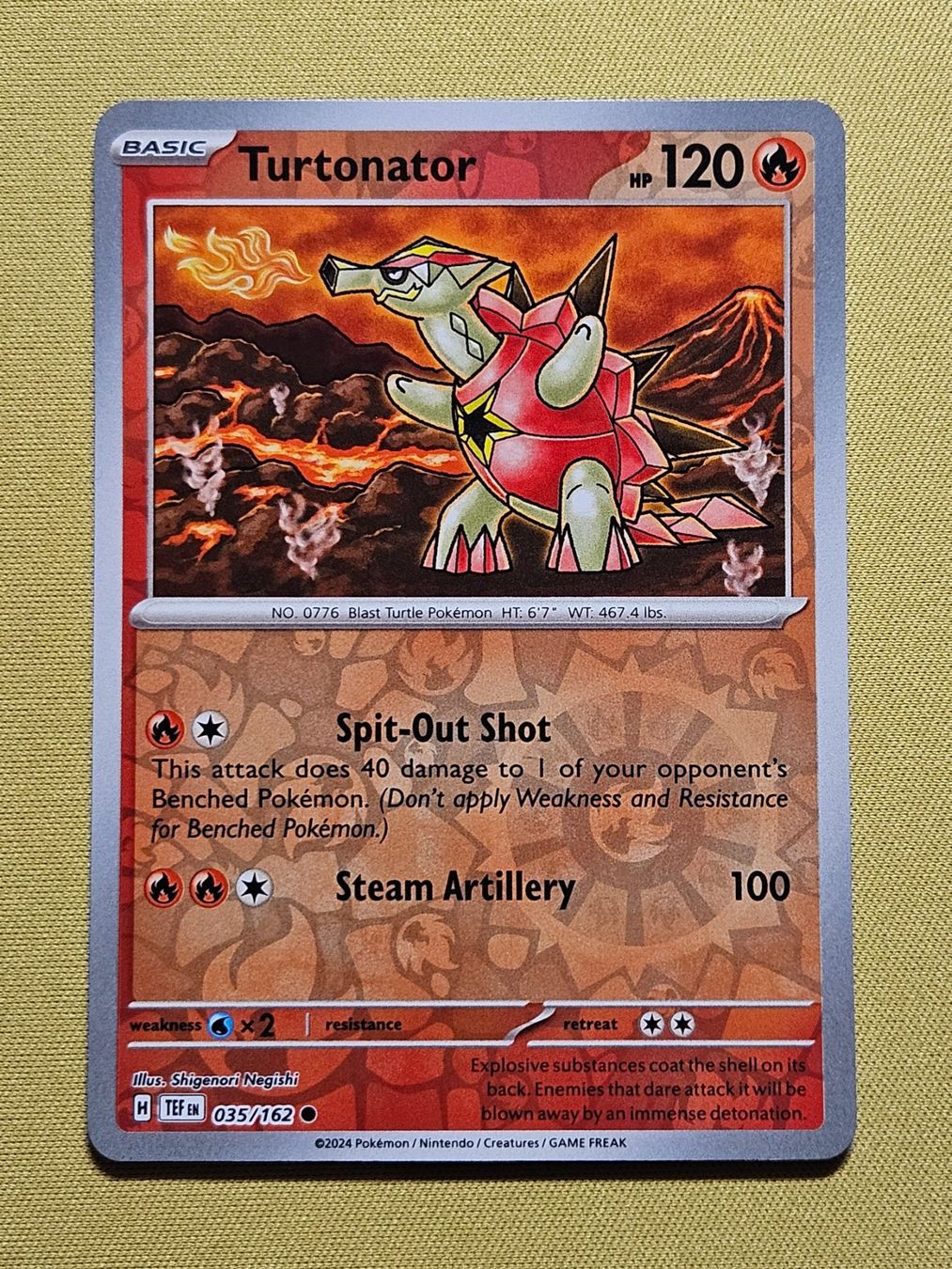 Pokémon Carte collezionabili: Temporal Forces - Turtonator 035/162 EN – Usato da Bellinzona venduto da Pokemarco