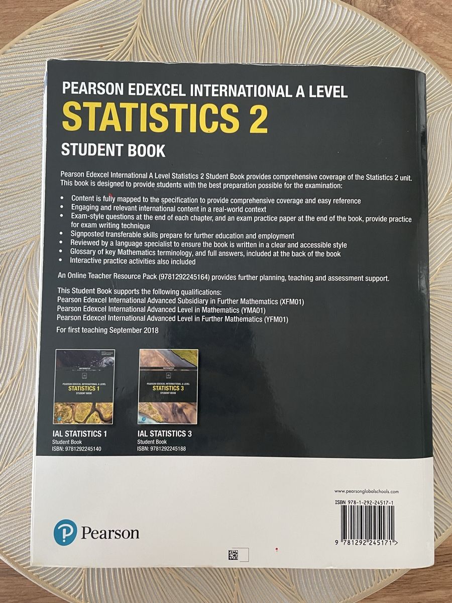 Bücher: Pearson Edexcel Statistik 2 A Level – Gebraucht aus Dierikon von fri_djn6 2
