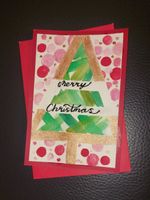 Handgemachte Weihnachtskarte, Unikat