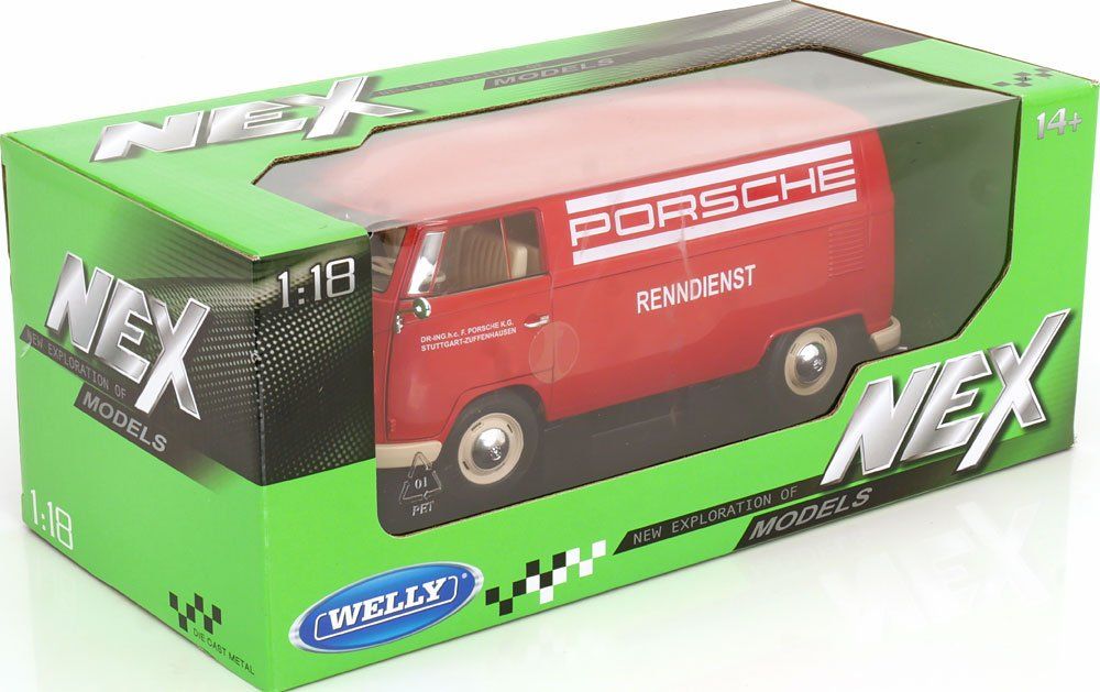 Volkswagen Modellautos: VW T1b Lieferwagen 1961-1963 "Porsche Renndienst rot / weiss – Neu und originalverpackt aus Gerlafingen von espero88 9