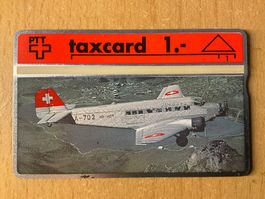 Taxcard 108E_28417 Flugzeug Ju-Air, Dübendorf ungebraucht